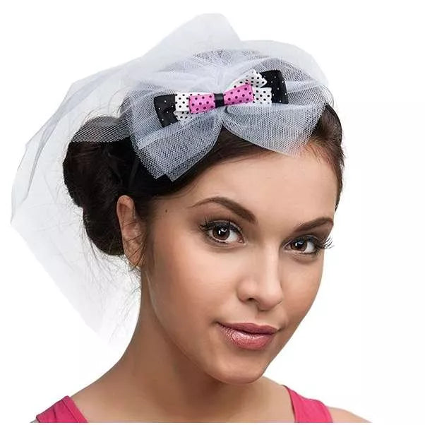 Hajpánt fátyollal leánybúcsúra a menyasszonynak