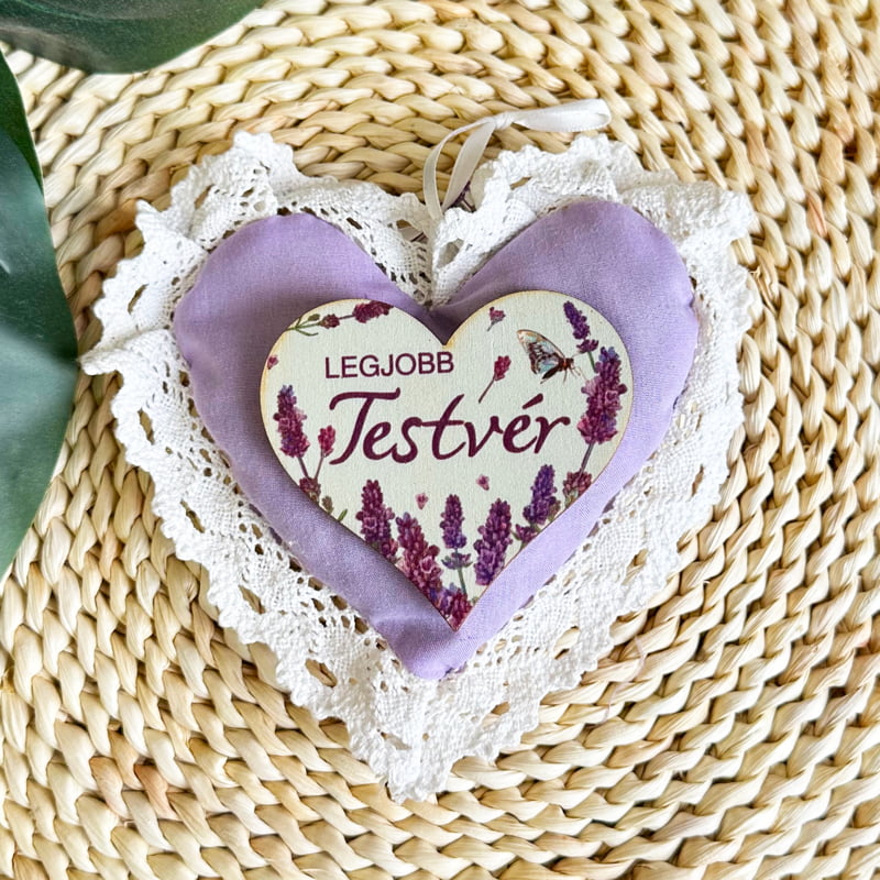 Levendula párna, Legjobb Testvér felirattal