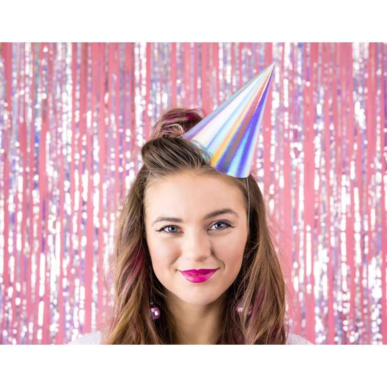 Gyöngyház színű meseszép party csákók , 6 darabos