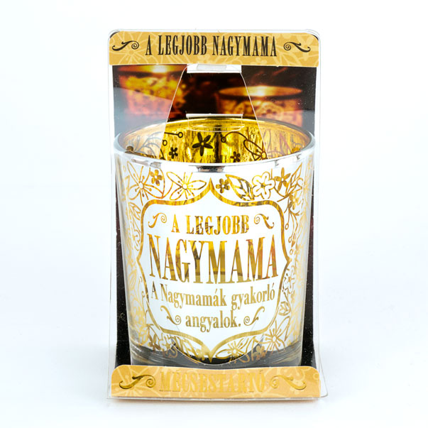 Metálfényű, szépséges mécsestartó nagymamáknak