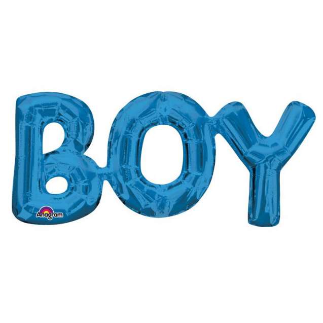 BOY feliratos fólia lufi babaköszöntő bulira