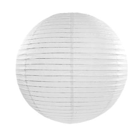 Kerek papír lampion - fehér színben