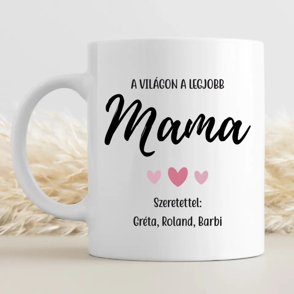 Anyák napi bögre mamáknak, az unokák nevében