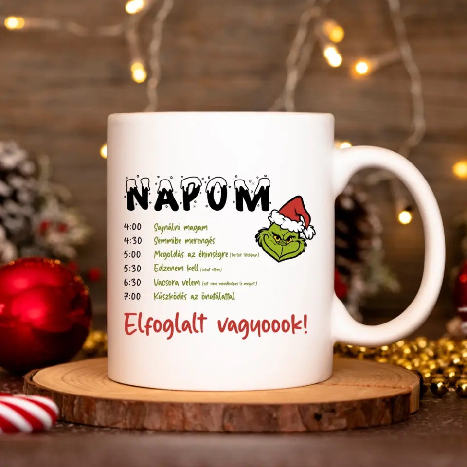 Grincses ajándék bögre