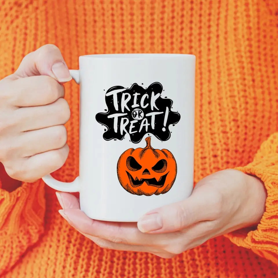 Trick or treat tökfejes bögre - Halloweenra