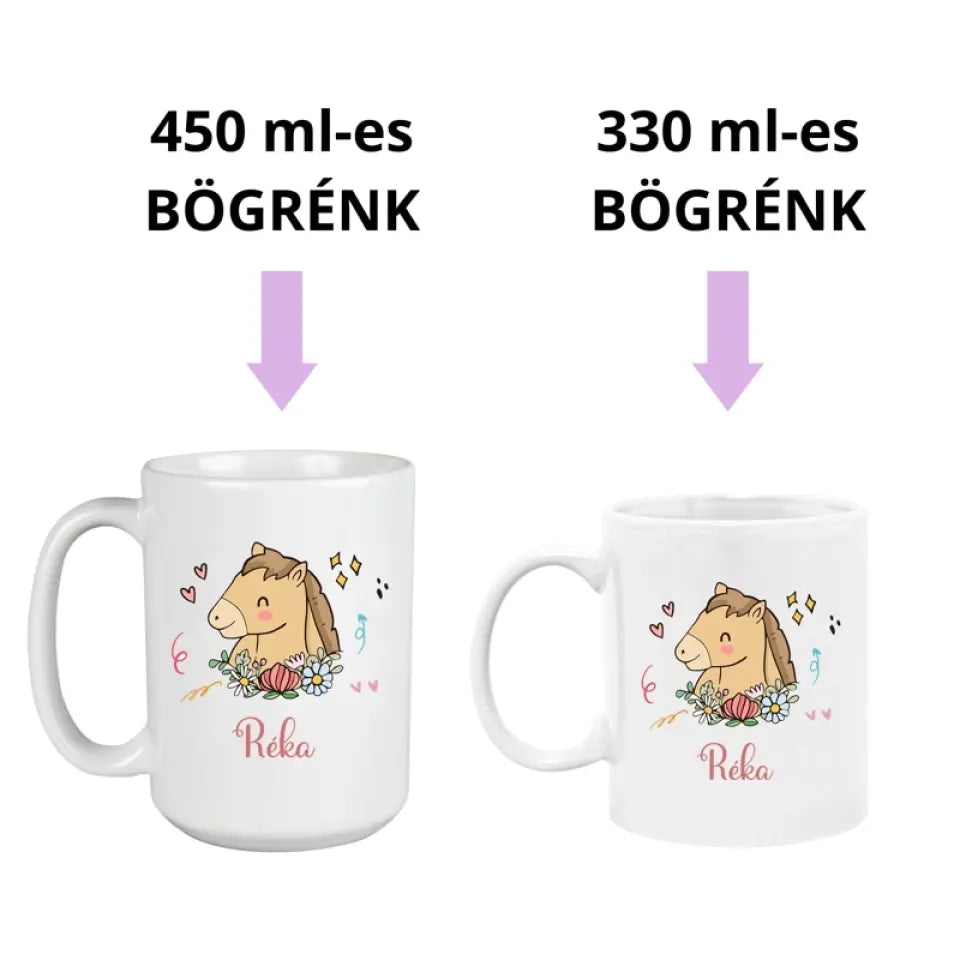 Cuki lovas bögre 2 méretben