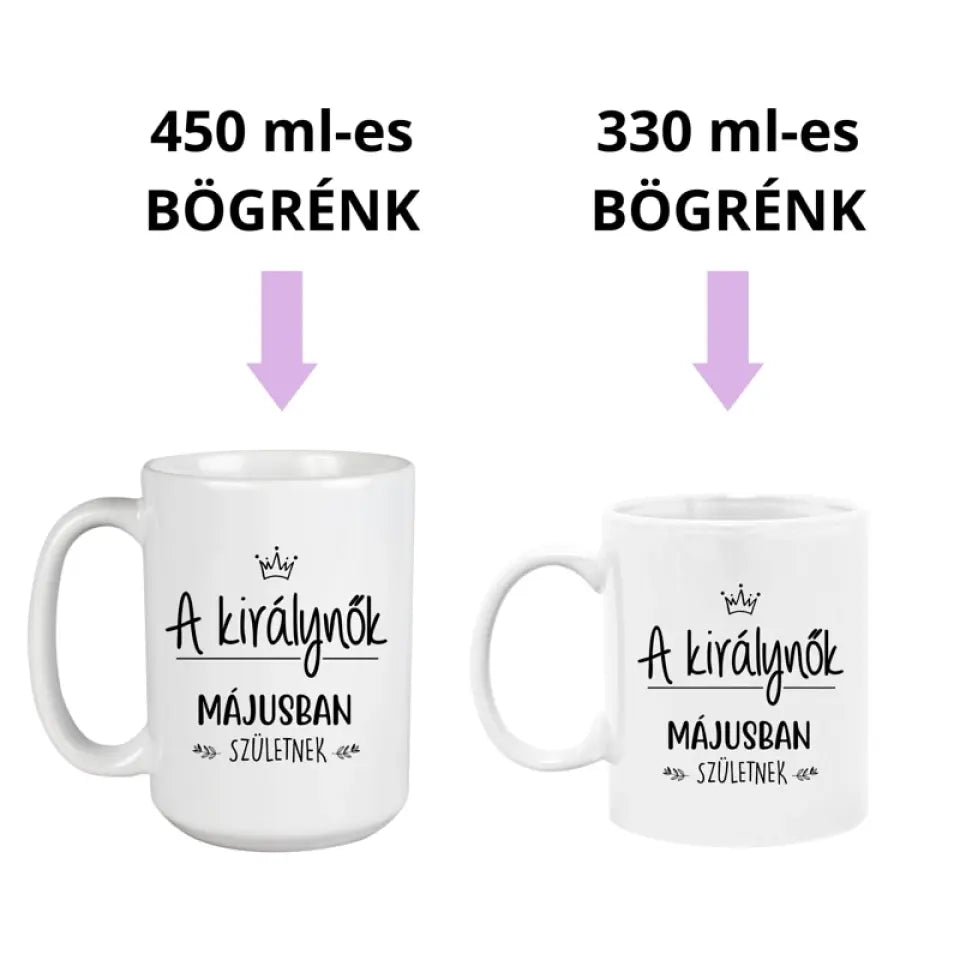 Szülinapi ajándék lányoknak - egyedi bögre 2 méretben
