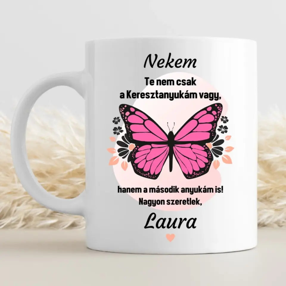 Legjobb keresztanya ajándék - egyedi bögre keresztanyukáknak