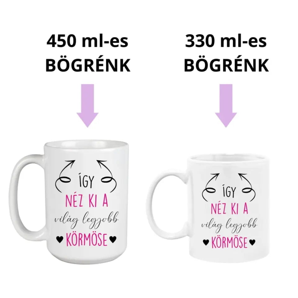 Legjobb körmös bögre 2 méretben