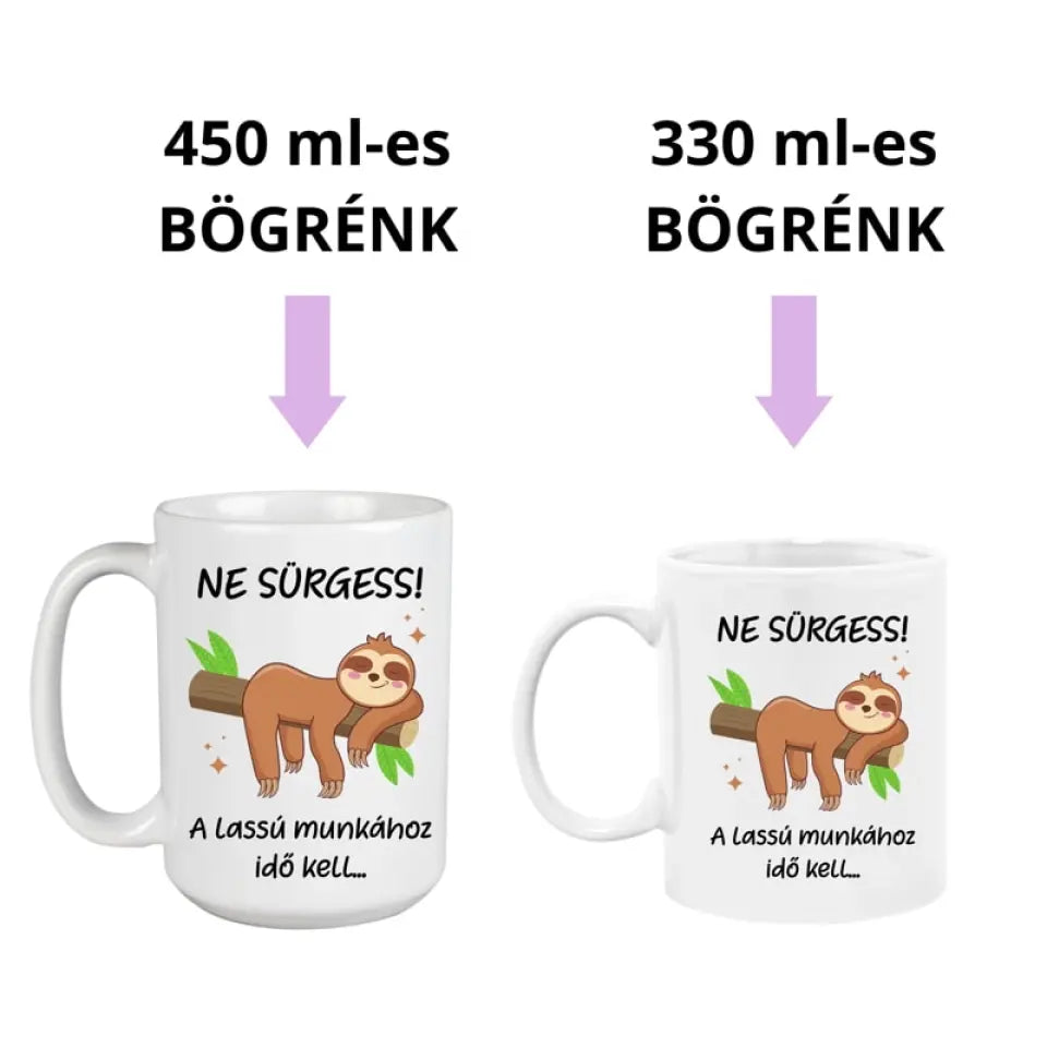 Vicces, lajháros bögre 2 méretben