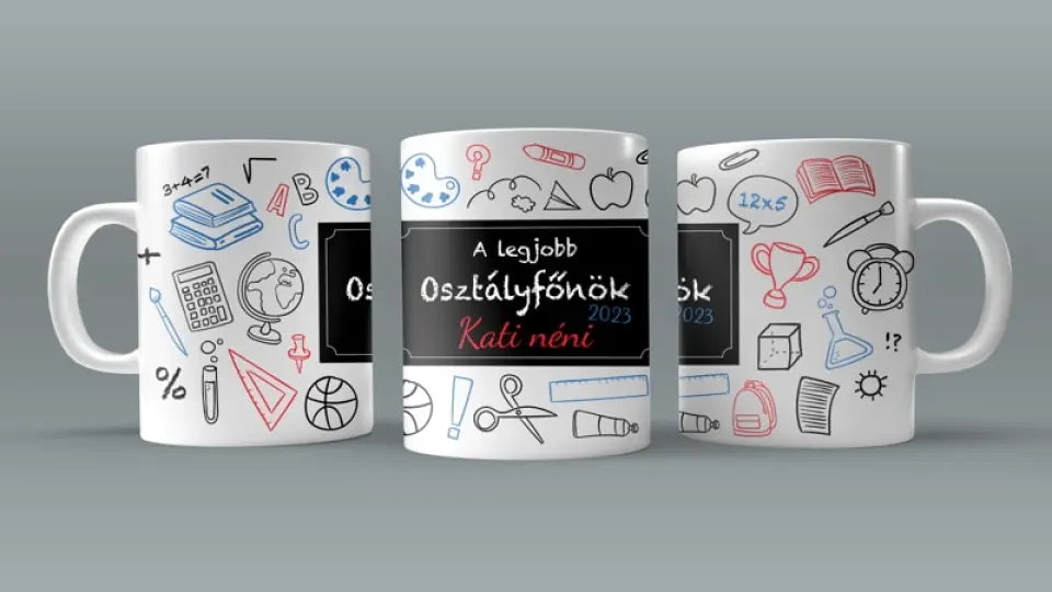 Ajándék osztályfőnöknek egyedi bögre