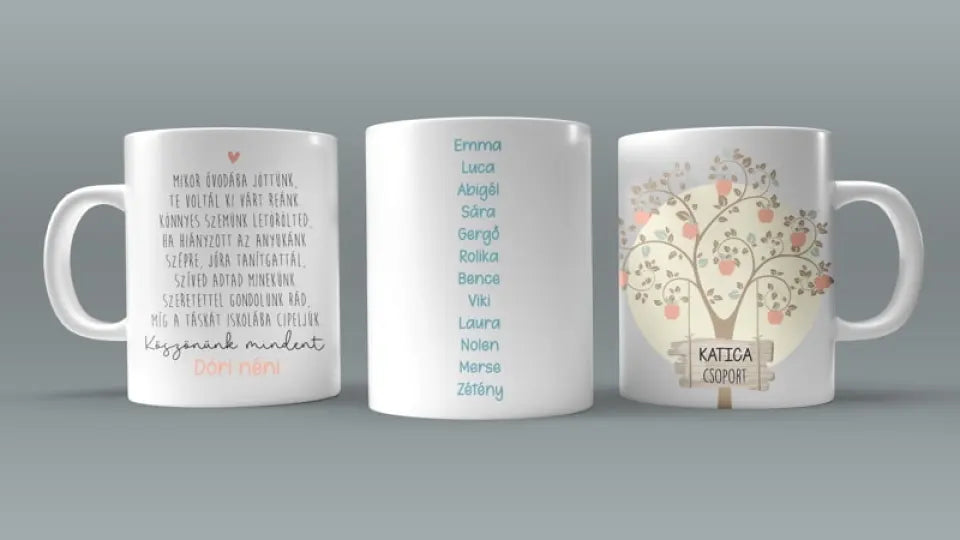 Ballagási ajándék ovónéniknek 2 oldalas