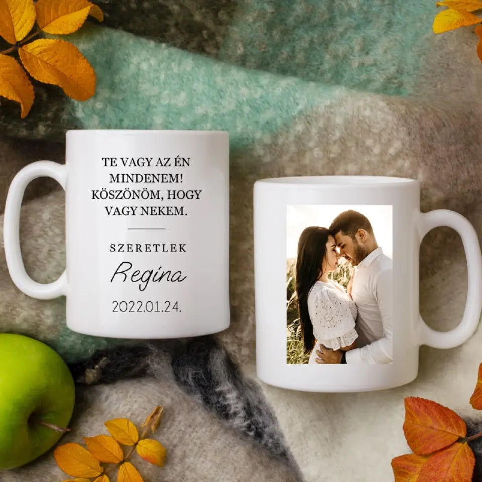 Egyedi fényképes bögre pároknak
