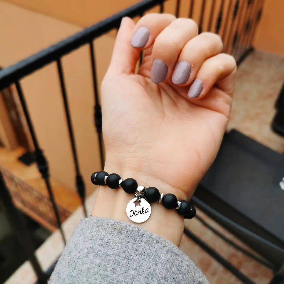 Hajnalcsillag ásványékszer - csináld magad karkötő, egyedi medállal