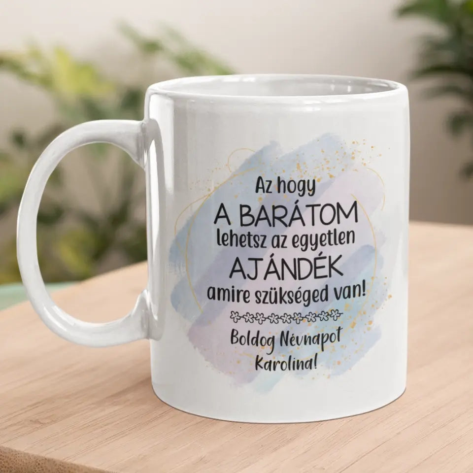 Névnapi ajándék nőknek – humoros bögre