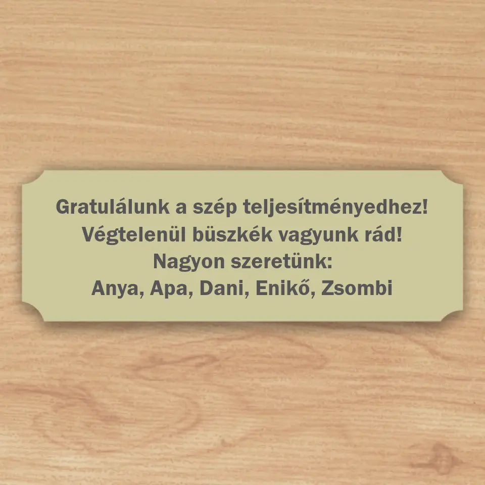 Ajándék szobor futónak 