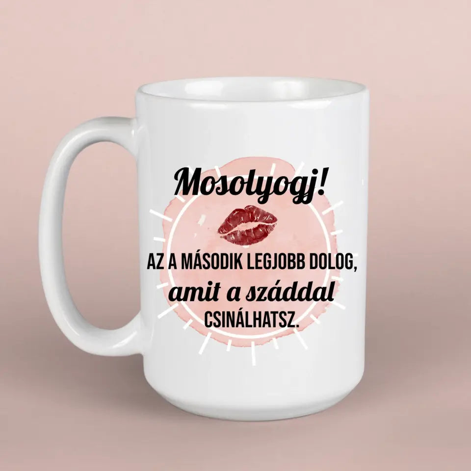 Mosolyogj! Huncut Valentin napi bögre 2 méretben