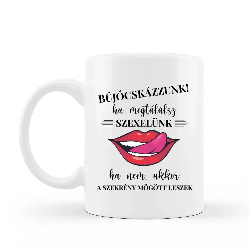 Bújócskázzunk! Poénos bögre