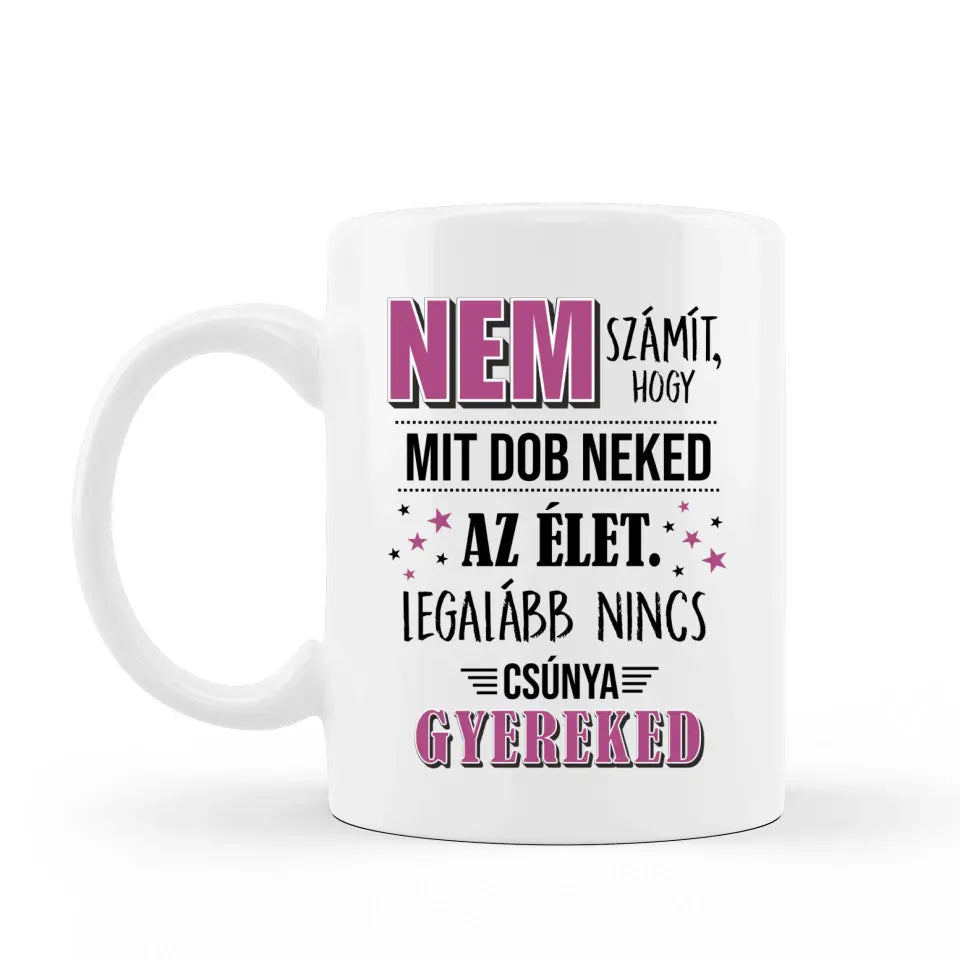 Csúnya gyerek - poénos bögre