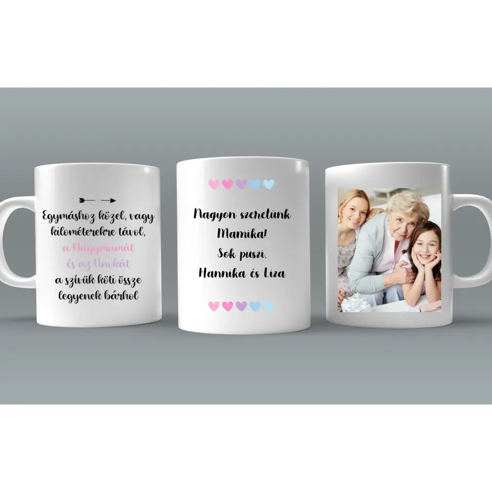 Mamának ajándék bögre, 2 oldalas, egyedi ajándék