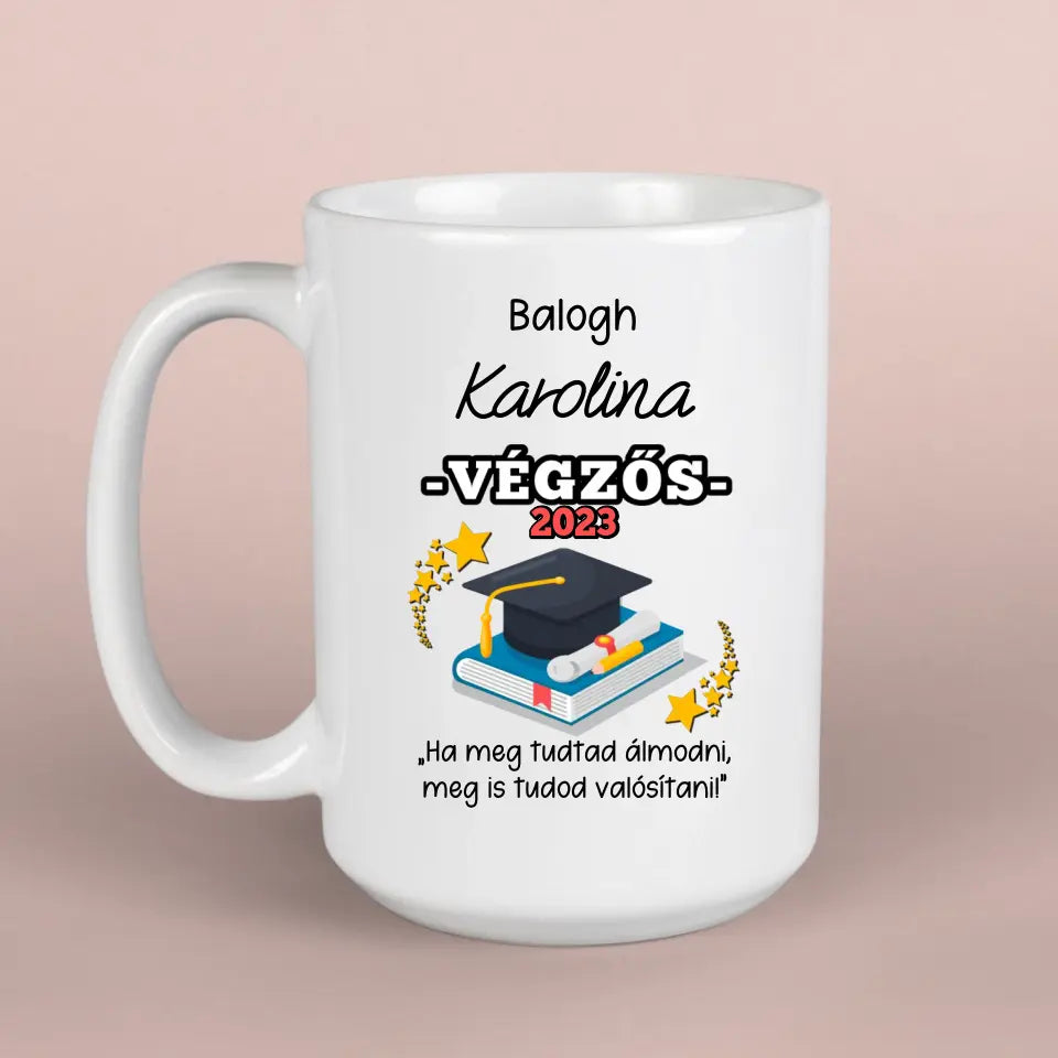 Ballagási ajándék saját neves bögre, ajándék ötlet ballagásra
