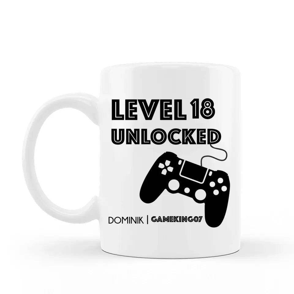 Gamer ajándék - vagány egyedi kerámia bögre