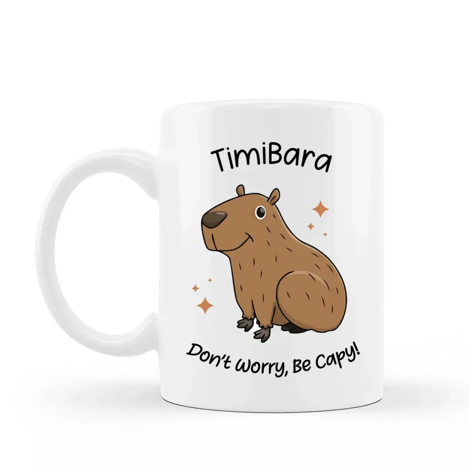 Egyedi capybarás bögre 