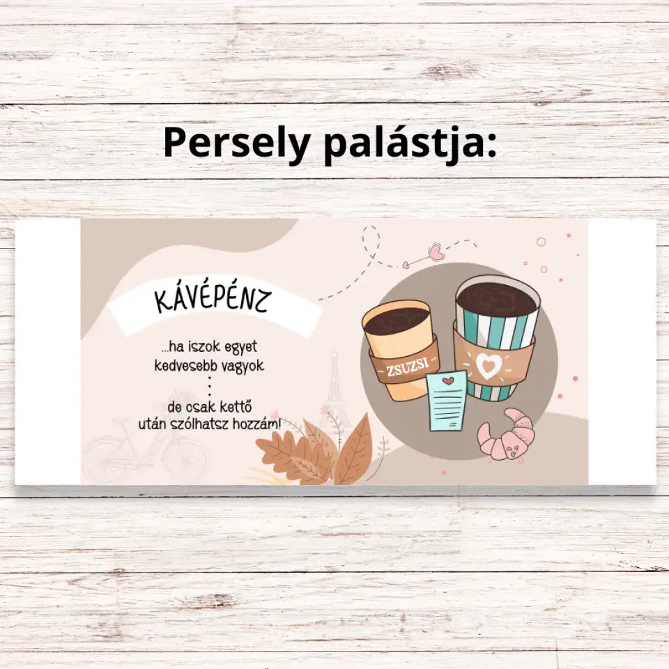 Kávépénzes persely