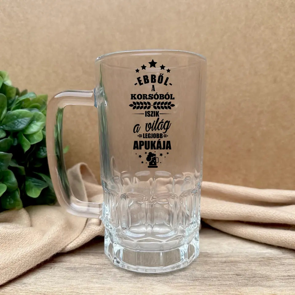 Ajándék apák napjára - söröskorsó