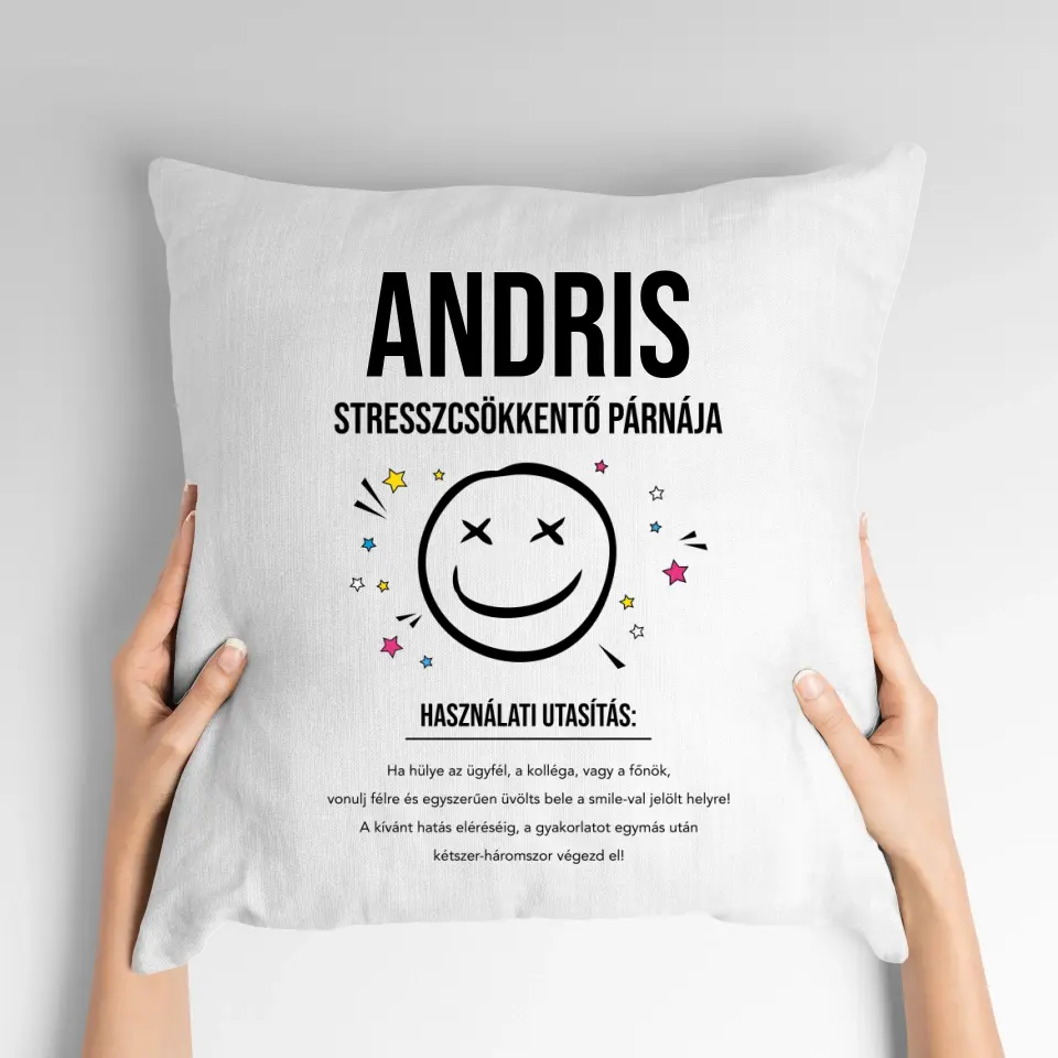 Kreatív ajándék kollégáknak - vicces párna
