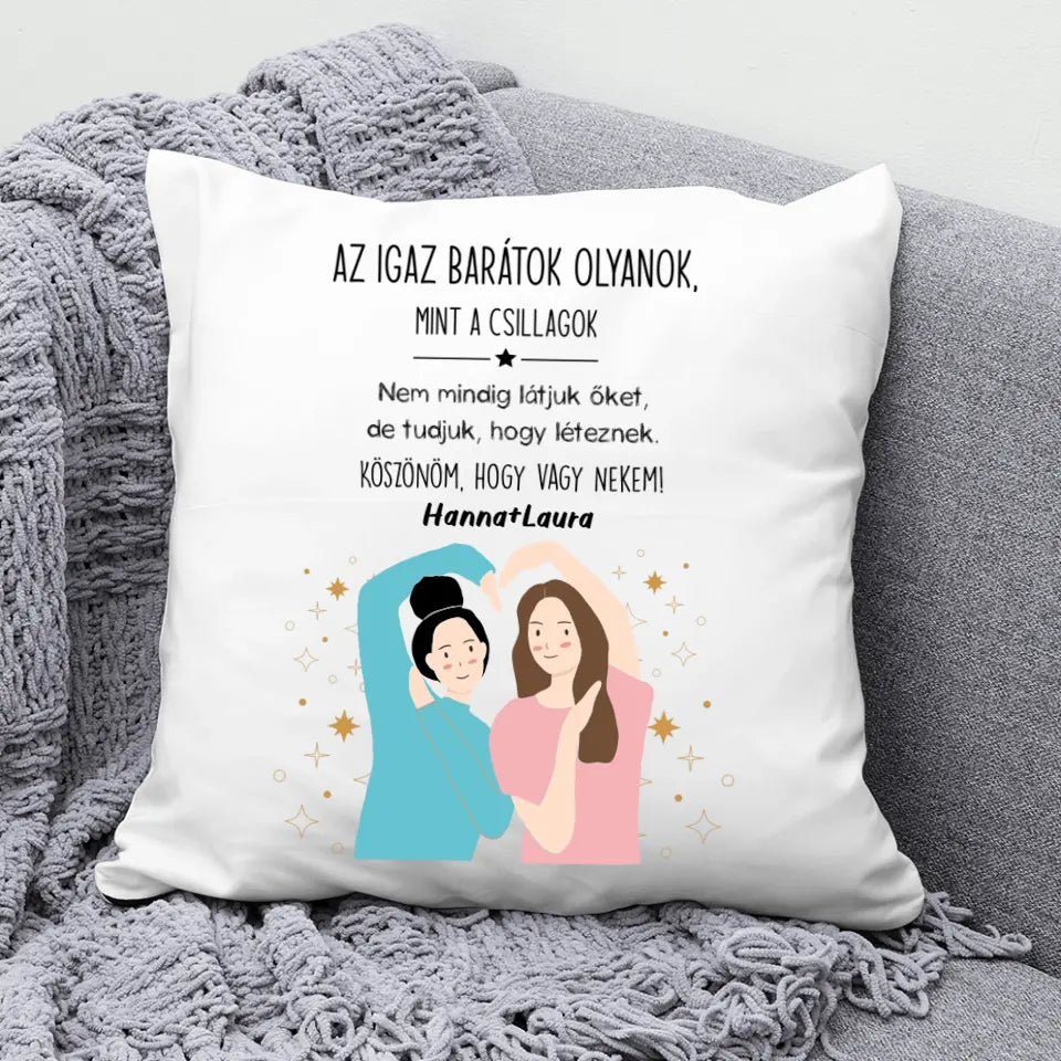 Barátnős ajándék – cuki párna