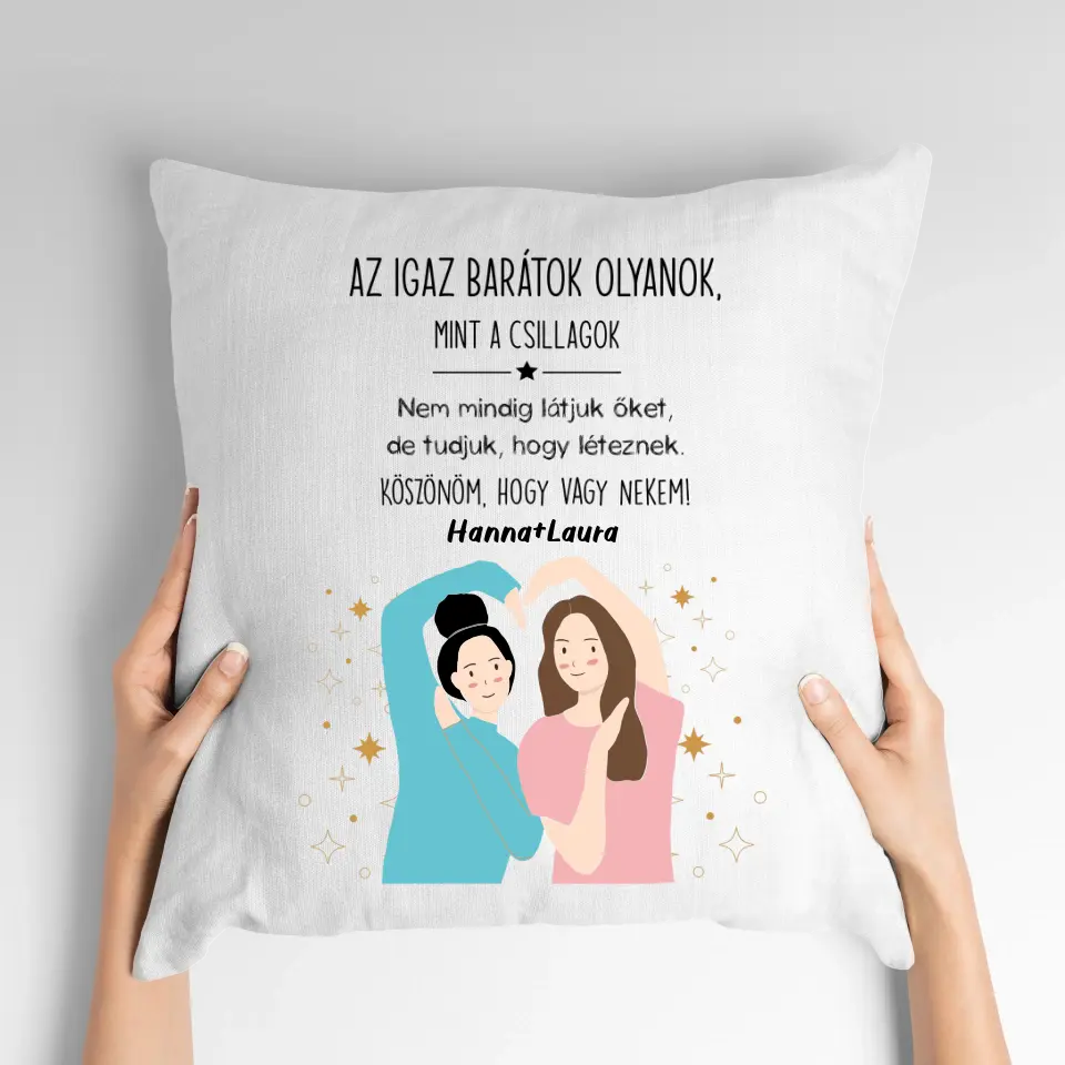 barátnős párna legjobb barátoknak