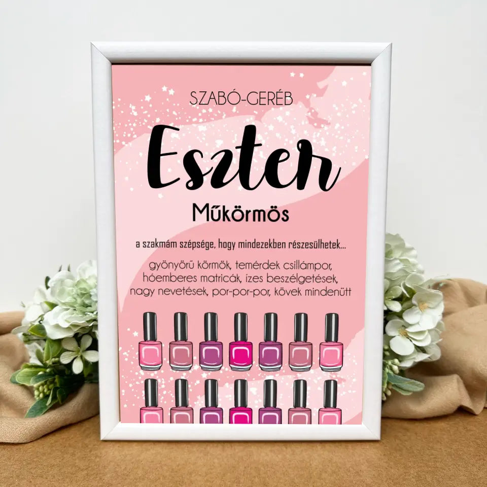 Körmös ajándék – rózsaszín, körömlakkos kép