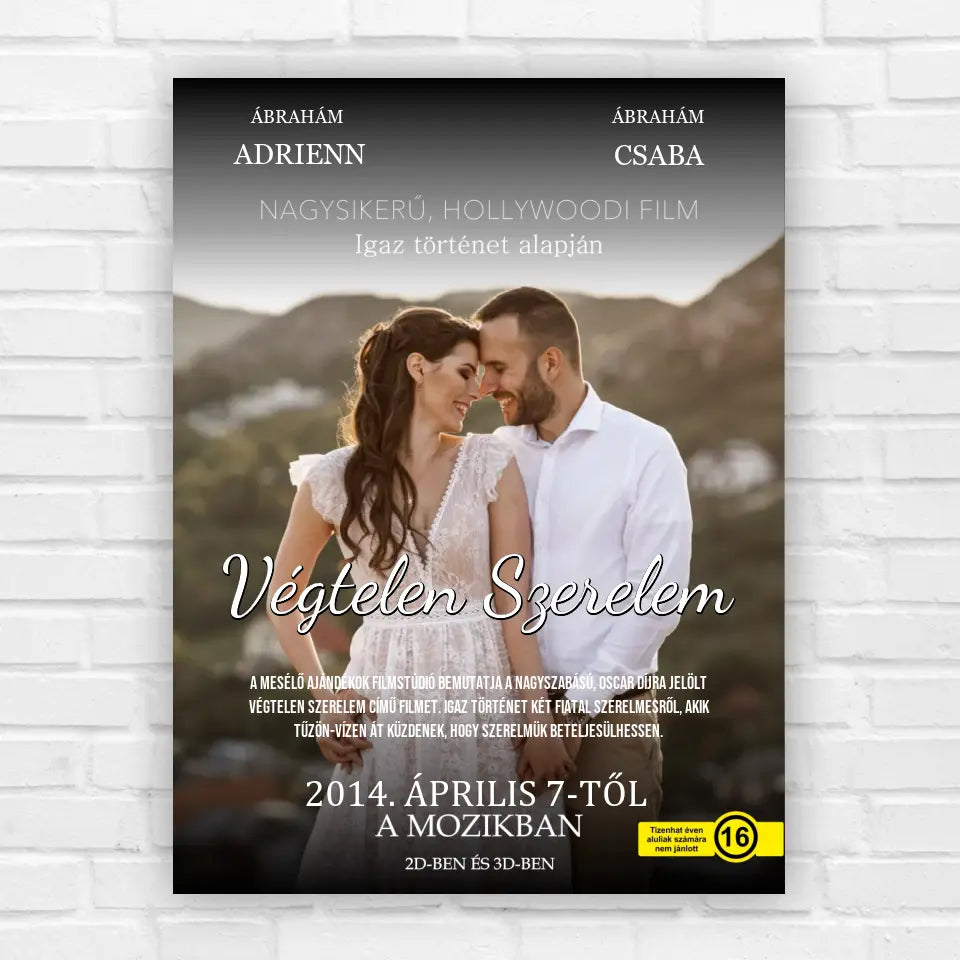 Filmes ajándék kép szerelmeseknek