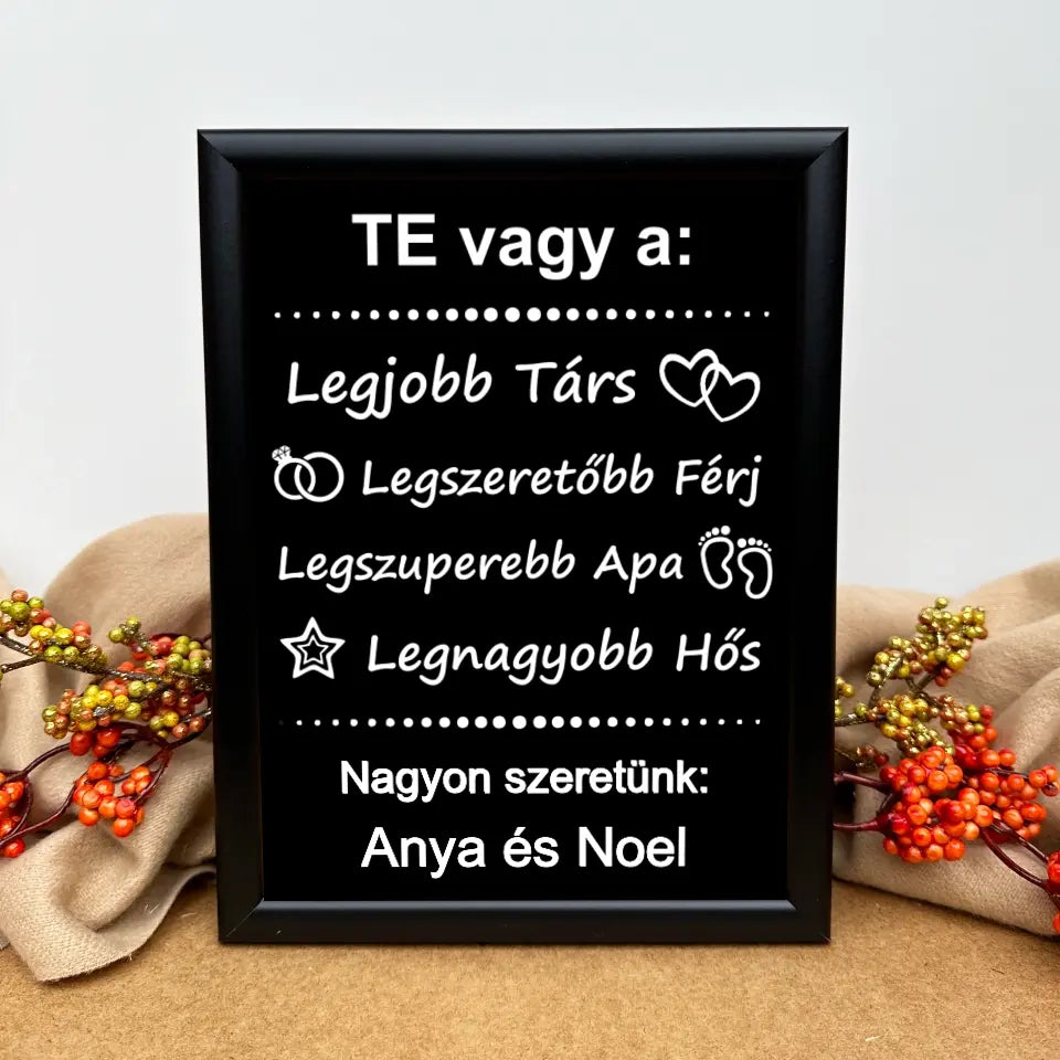 Apa csak egy van – asztali kép, ajándék ötletek