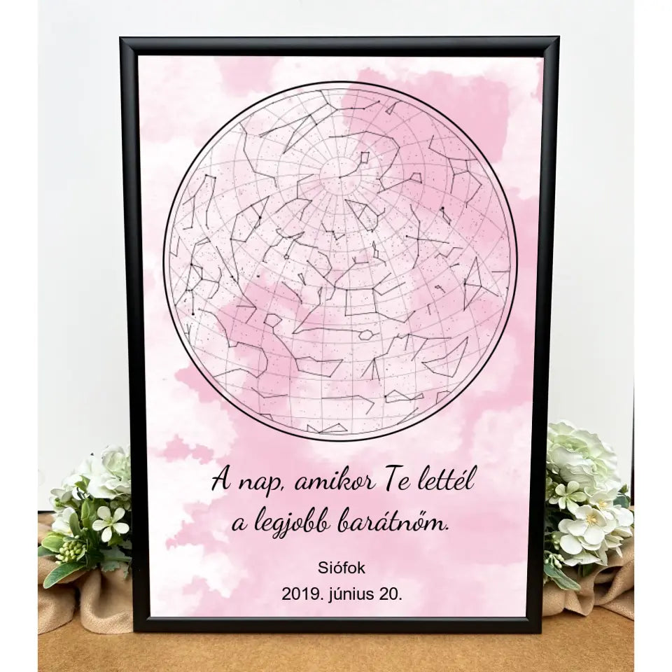 Csillagkép ajándék barátnőknek, ajándék szülinapra