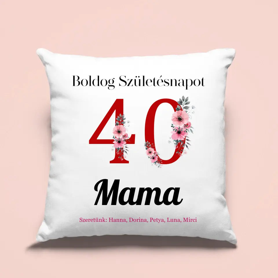 Egyedi születésnapi ajándék - Boldog Születésnapot  párna