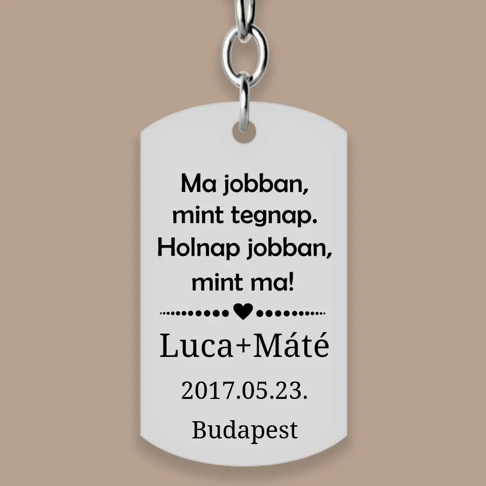 Évforduló ajándék | Ma jobban kulcstartó szerelmes ajándék