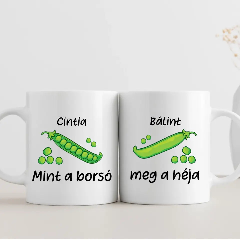 Cuki, borsós bögre pároknak, szerelmes ajándék