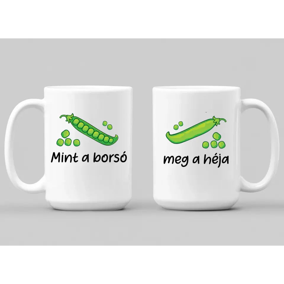 Cuki, borsós bögre pároknak, saját névvel