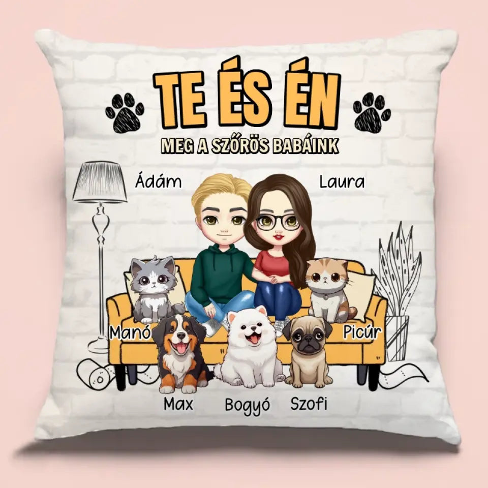 Cuki kiskedvences párna szerelmeseknek