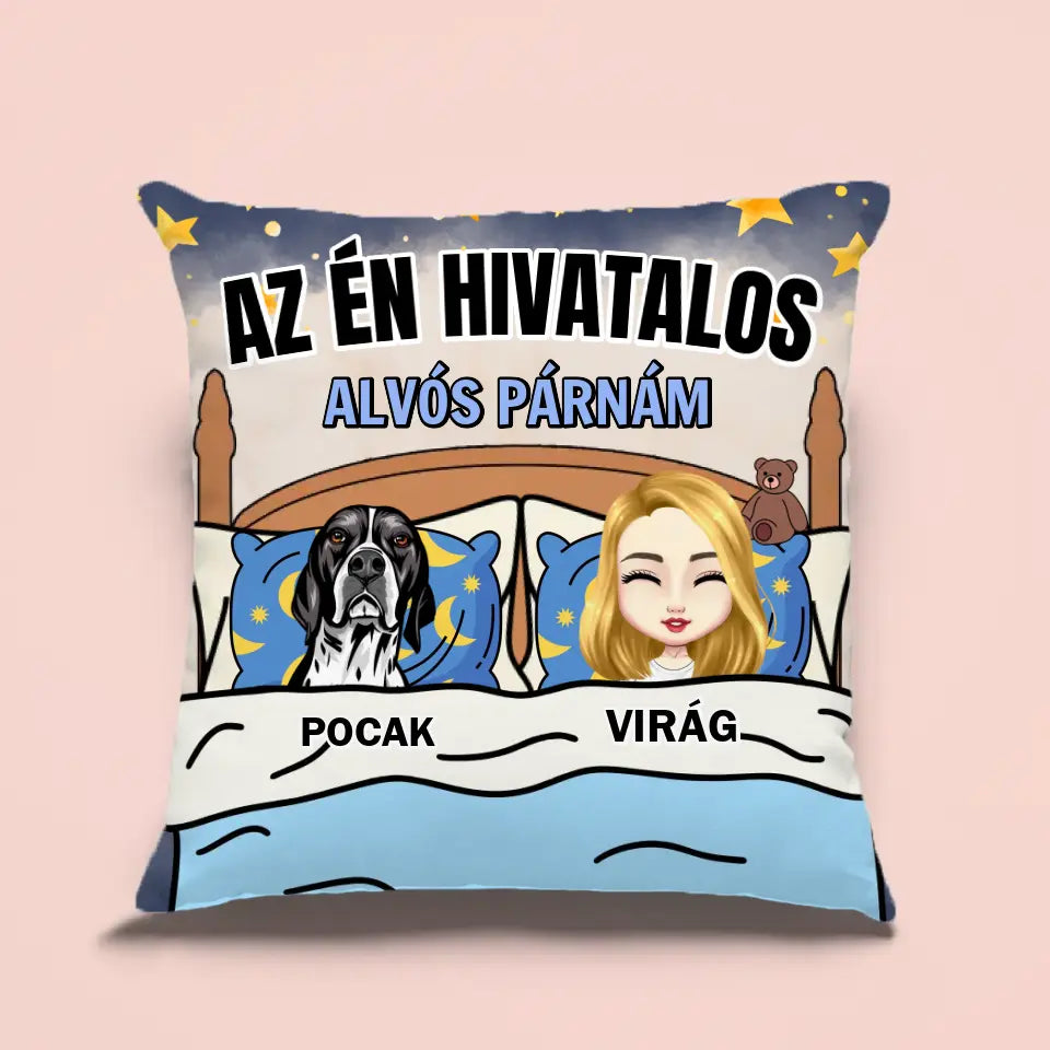 Az én hivatalos alvós párnám - aranyos grafikákkal