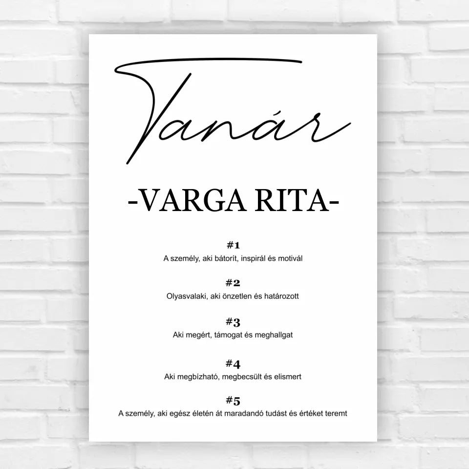 Kreatív ajándék pedagógusnak, egyedi ajándék