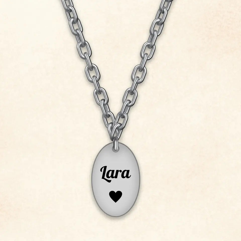 Unokás nyaklánc nagymamának, egyedi ajándék