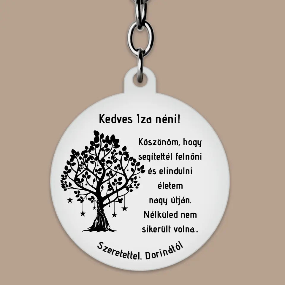 ajándék tanároknak, pedagógusnapra ajándék, fa grafikával