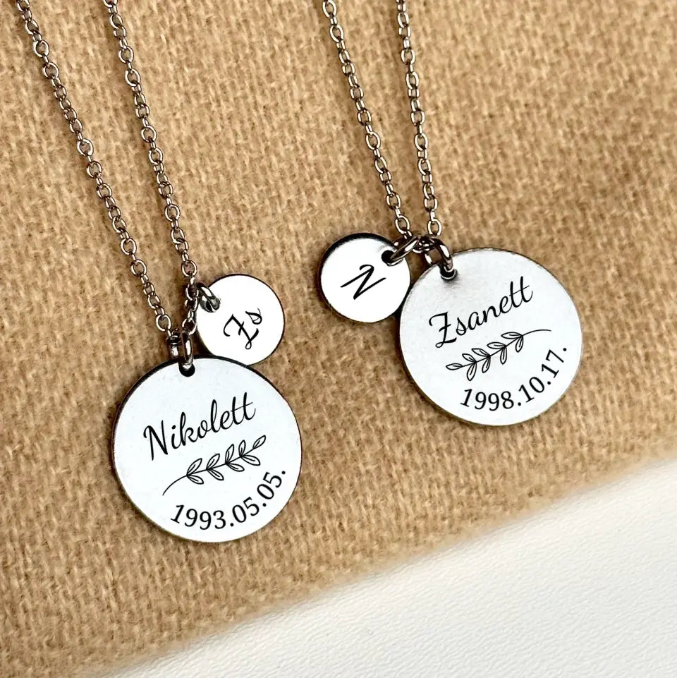 Testvér nyaklánc - egyedi ajándék