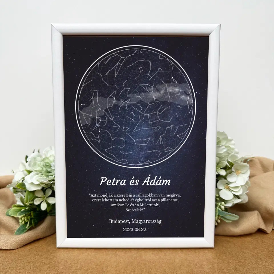 Hartă stelară a cerului înstelat