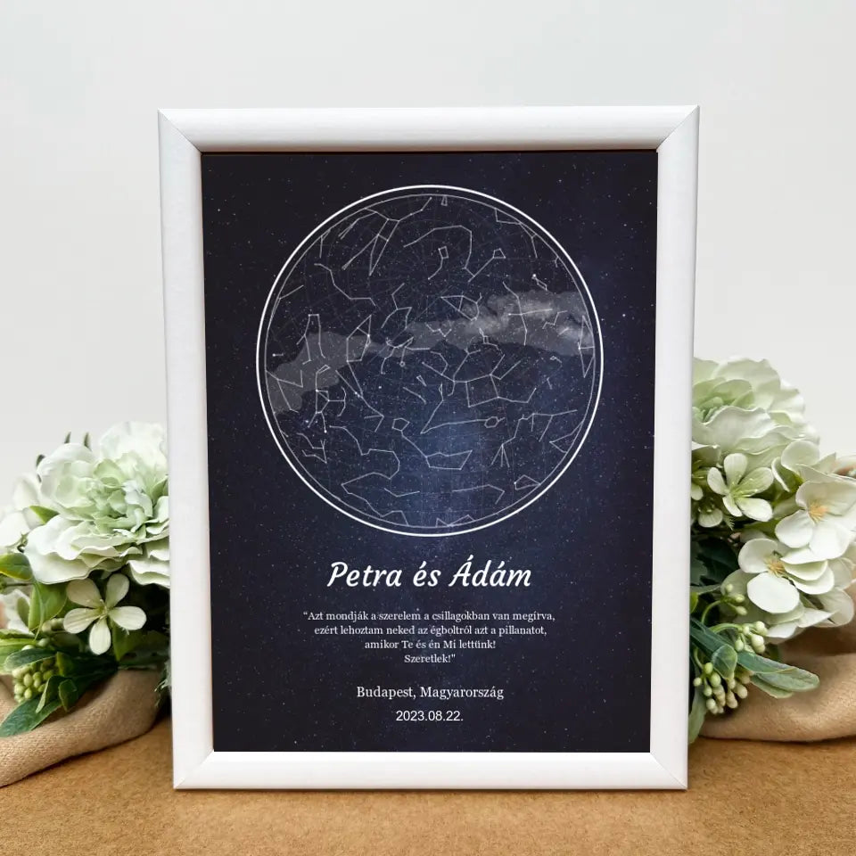 Hartă stelară a cerului înstelat