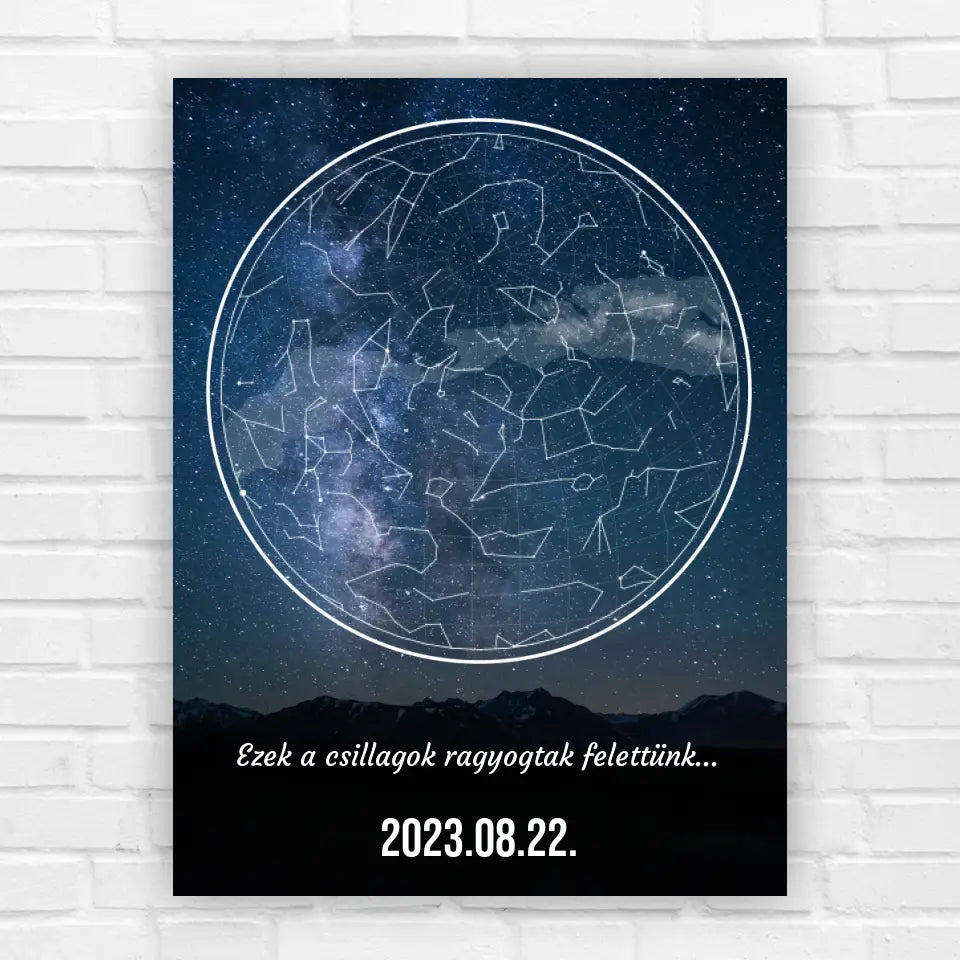 Csillagaim | asztali csillag térkép, szerelmes ajándék évfordulóra