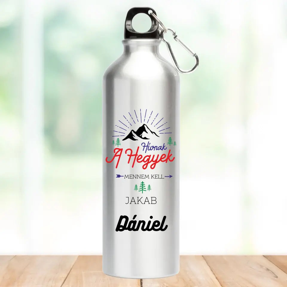 túrázós kulacs saját névvel